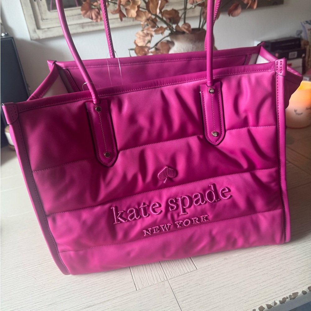 kate spade Vibrant Pink Quilted Tote
